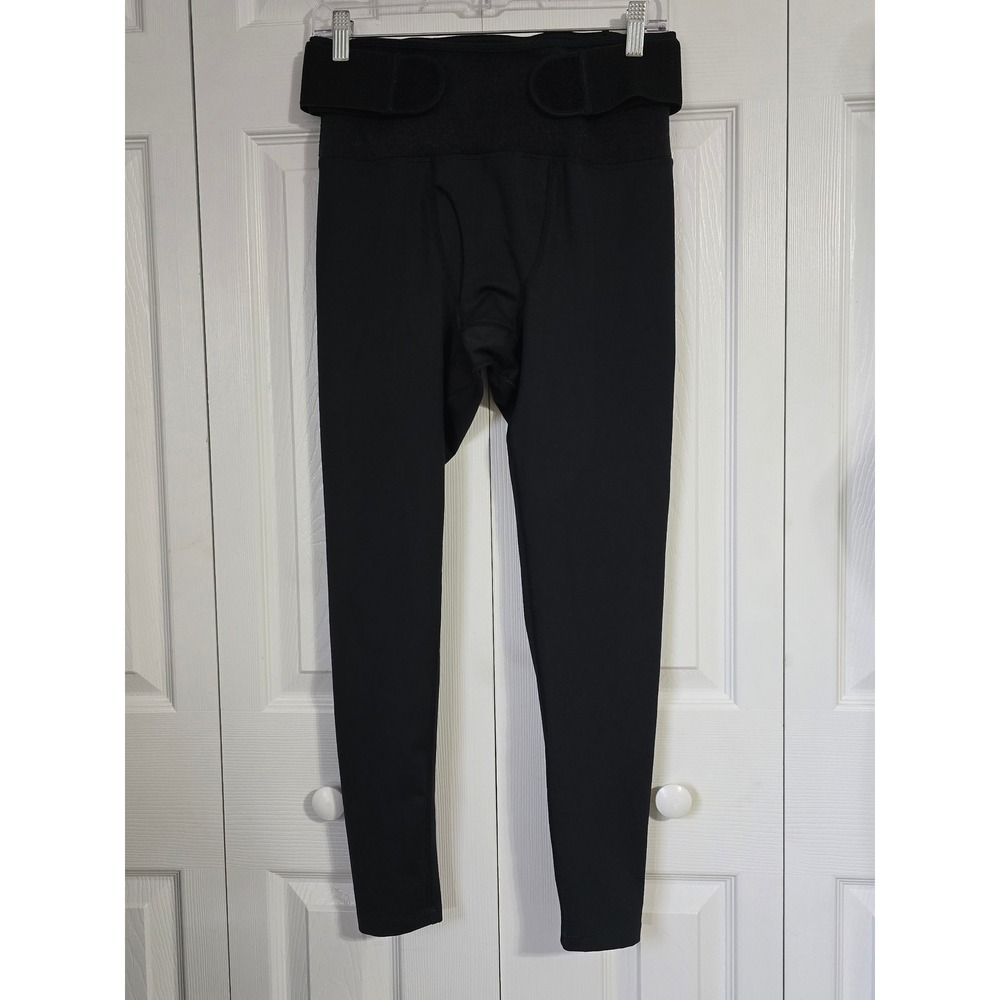 Tommie Copper Mens Lower Back Support Compression Leggings Black Size Medium